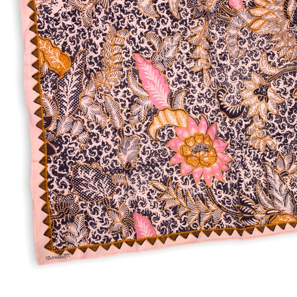 Madewell Accessories - Madewell Light Pink Paisley Flower Petals Bandana Scarf Handkerchief Cotton